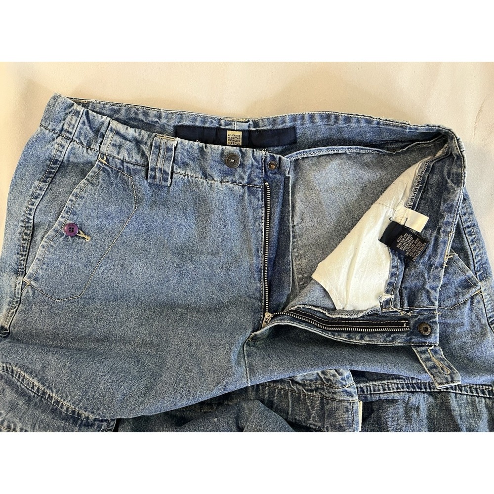 VNG Marithe Francois Girbaud Jeans Mens 38 Blue Baggy‎ Shuttle Tape Skater Y2K - Picture 3 of 16